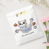 Te schattig om een spookkat te spookten bedankzakje (Gezegeld)