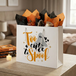 Te Schattig Om Geesten Te Bang Te Maken Halloween Groot Cadeauzakje