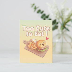 Te schattig om op te eten: glimlachende Bichon Bur Aankondigingskaart