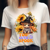 Te schattig om spook-schattig Koe Halloween-pompoe T-shirt