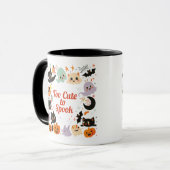 Te Schattig om te Bang | ExDesigner | Halloween Mok (Voorkant links)