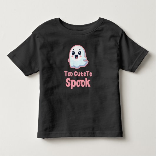 Te Schattig om te Bang te Maken, schattige Hallowe Kinder Shirts (Voorkant)