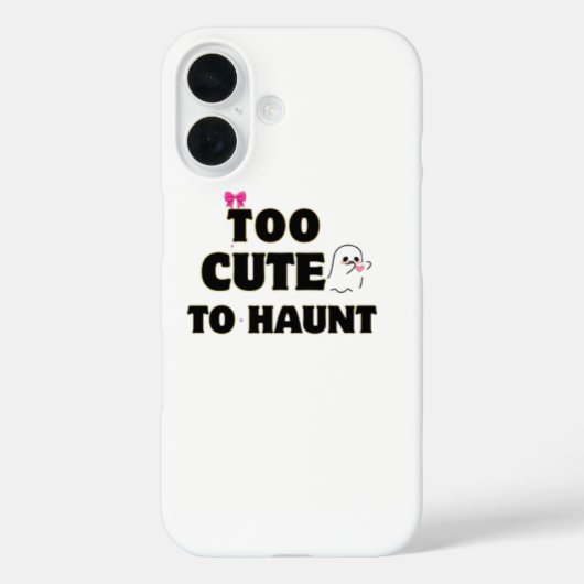 Te Schattig Om Te Bekijken | Cute Ghost Halloween Case-Mate iPhone Case (Achterkant)