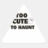 Te Schattig Om Te Bekijken | Cute Ghost Halloween Sticker (Voorkant)