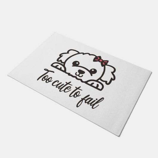 Te schattig om te falen(4) deurmat (Schuin)