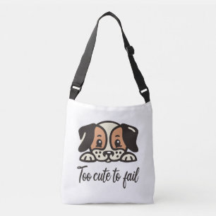 Te schattig om te falen crossbody tas