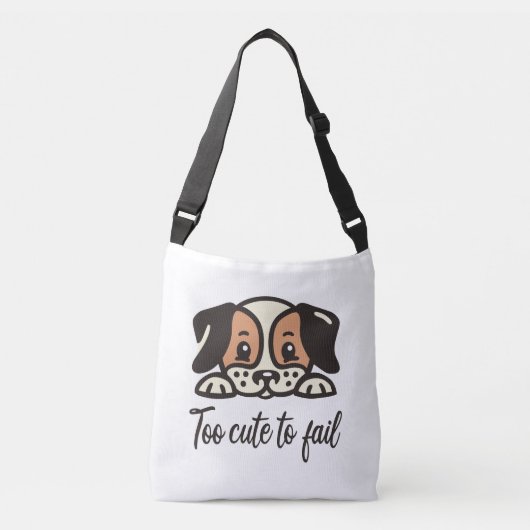Te schattig om te falen crossbody tas (Voorkant)