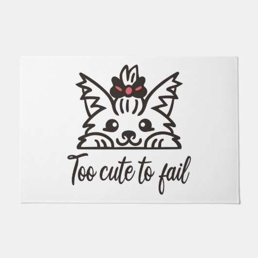 Te schattig om te falen deurmat (Voorkant)