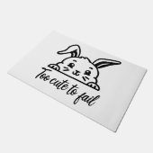 Te schattig om te falen deurmat (Schuin)