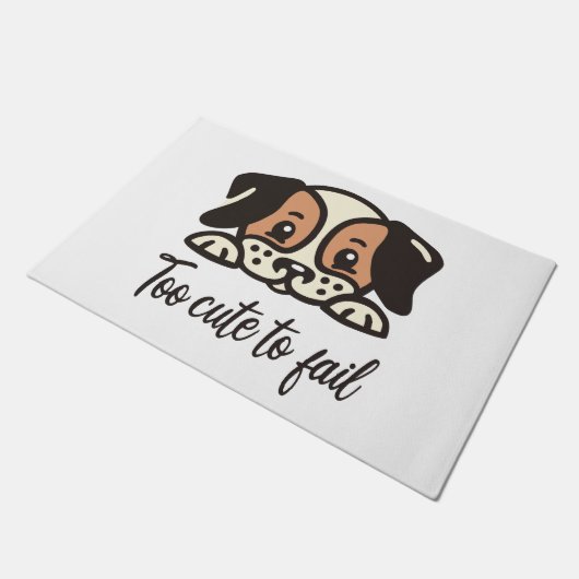 Te schattig om te falen deurmat (Schuin)