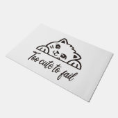 Te schattig om te falen deurmat (Schuin)