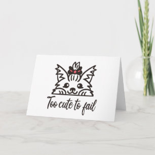 Te schattig om te falen kaart