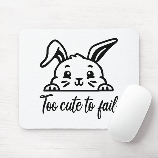 Te schattig om te falen muismat (Met muis)