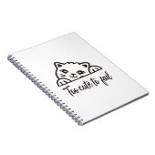 Te schattig om te falen notitieboek (Rechterzijde)