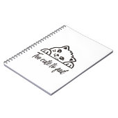 Te schattig om te falen notitieboek (Linkerzijde)