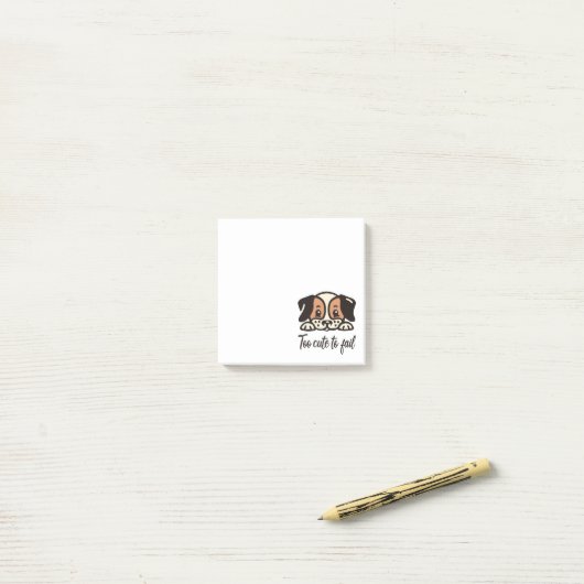 Te schattig om te falen post-it® notes (Op bureau)