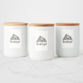 Te schattig om te falen voedselcontainer etiket (Flessen)