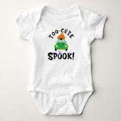 Te Schattig Om Te Laten Schrikken! Halloween Auto Romper (Voorkant)