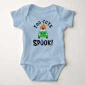 Te Schattig Om Te Laten Schrikken! Halloween Auto  Romper (Voorkant)
