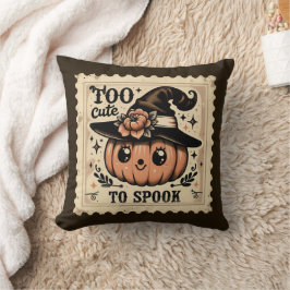 Te Schattig Om Te Laten Schrikken Halloween Kussen