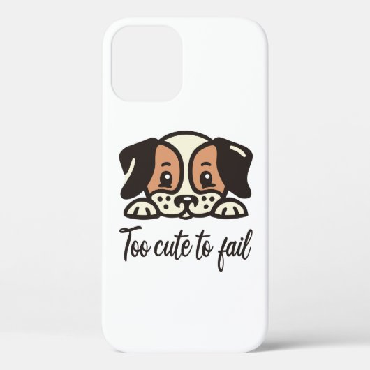 Te schattig om te mislukken Case-Mate iPhone case (Achterkant)