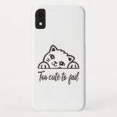 Te schattig om te mislukken Case-Mate iPhone case (Achterkant)