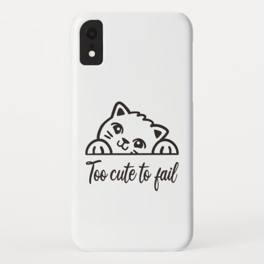 Te schattig om te mislukken Case-Mate iPhone case (Achterkant)