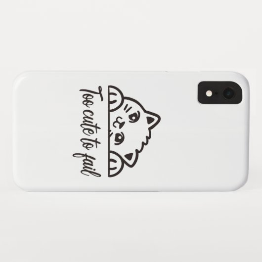 Te schattig om te mislukken Case-Mate iPhone case (Achterkant (horizontaal))