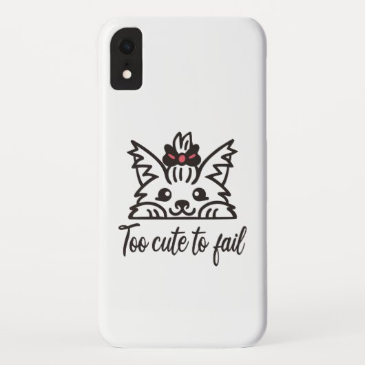 Te schattig om te mislukken Case-Mate iPhone case (Achterkant)