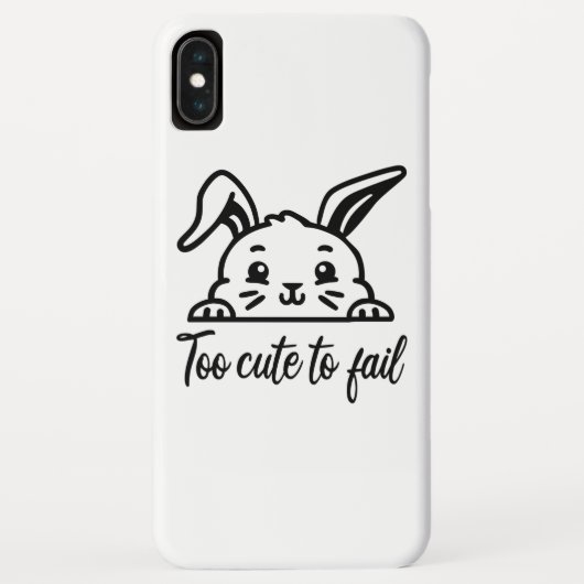 Te schattig om te mislukken Case-Mate iPhone case (Achterkant)