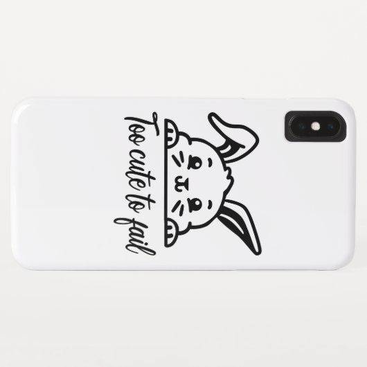Te schattig om te mislukken Case-Mate iPhone case (Achterkant (horizontaal))