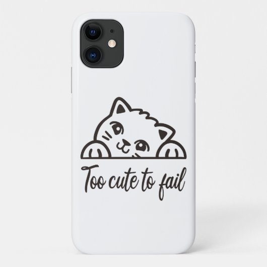 Te schattig om te mislukken Case-Mate iPhone case (Achterkant)