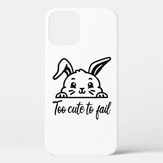 Te schattig om te mislukken Case-Mate iPhone case (Achterkant)