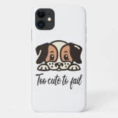 Te schattig om te mislukken Case-Mate iPhone case (Achterkant)