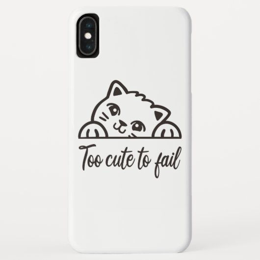 Te schattig om te mislukken Case-Mate iPhone case (Achterkant)