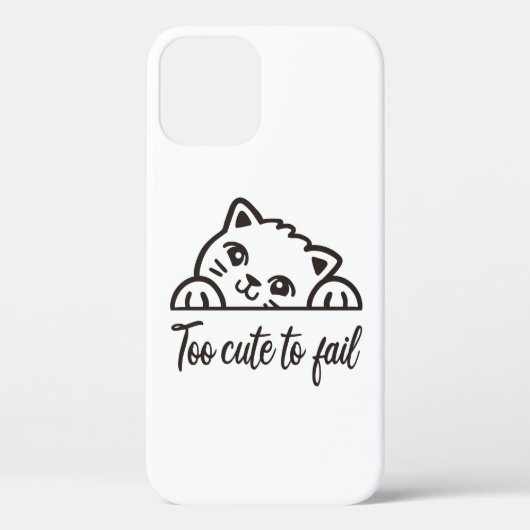 Te schattig om te mislukken Case-Mate iPhone case (Achterkant)