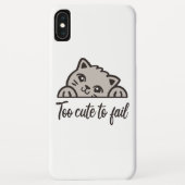 Te schattig om te mislukken Case-Mate iPhone case (Achterkant)