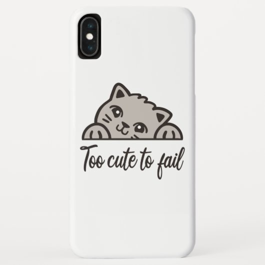 Te schattig om te mislukken Case-Mate iPhone case (Achterkant)