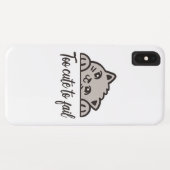 Te schattig om te mislukken Case-Mate iPhone case (Achterkant (horizontaal))