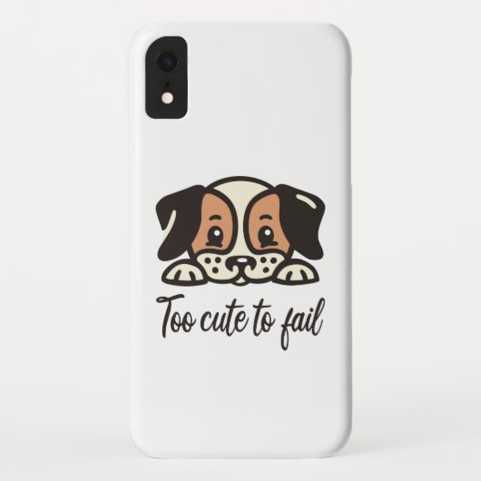 Te schattig om te mislukken Case-Mate iPhone case (Achterkant)