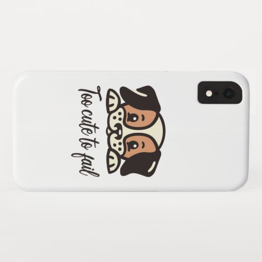 Te schattig om te mislukken Case-Mate iPhone case (Achterkant (horizontaal))