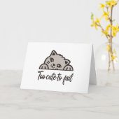 Te schattig om te mislukken kaart (Gele Bloem)