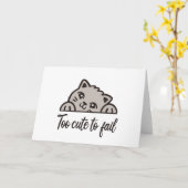 Te schattig om te mislukken kaart (Gele Bloem)