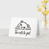 Te schattig om te mislukken kaart (Gele Bloem)