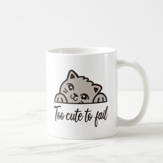 Te schattig om te mislukken koffiemok (Rechts)