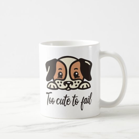 Te schattig om te mislukken koffiemok (Rechts)