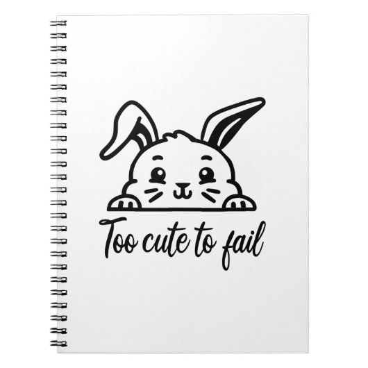Te schattig om te mislukken notitieboek (Voorkant)