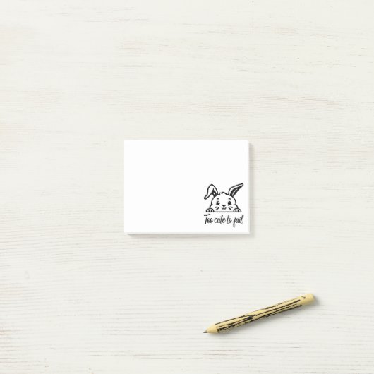 Te schattig om te mislukken post-it® notes (Op bureau)