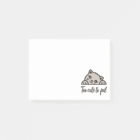 Te schattig om te mislukken post-it® notes (Voorkant)
