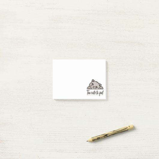 Te schattig om te mislukken post-it® notes (Op bureau)